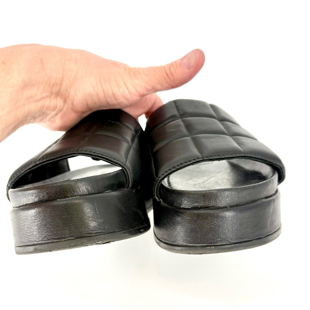 SILENT D Black Quilted Puffy Slide - Picture 10 of 16